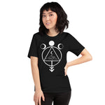 Load image into Gallery viewer, Geometric Mountain Black T-Shirt
