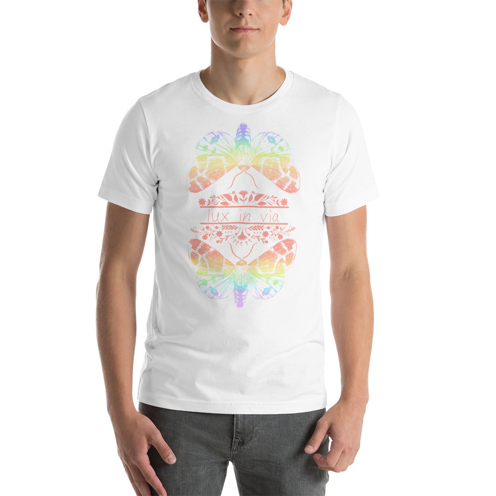 Lux in Via Rainbow White T-Shirt