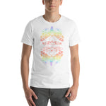 Load image into Gallery viewer, Lux in Via Rainbow White T-Shirt
